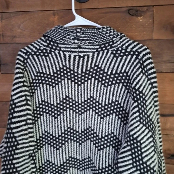 Gap Chevron Open Wool Knit Cardigan w/ Alpaca SZ Large - Picture 8 of 9